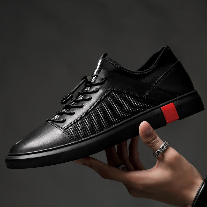 Men's Fashion Casual Top Layer Leather Sneakers