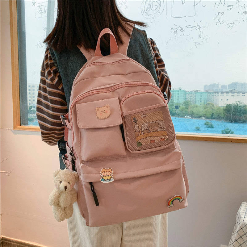 Small Harajuku Srt Canvas Net Neutral Student Schoolbag