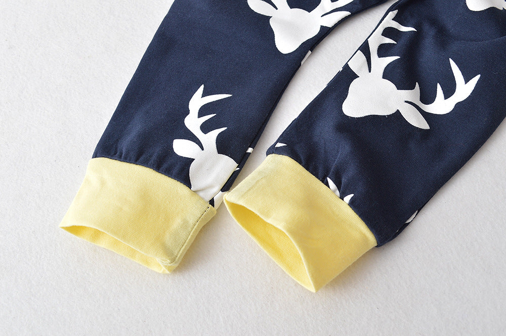 Top Boys' And Girls' Elk Hooded Suit For Christmas