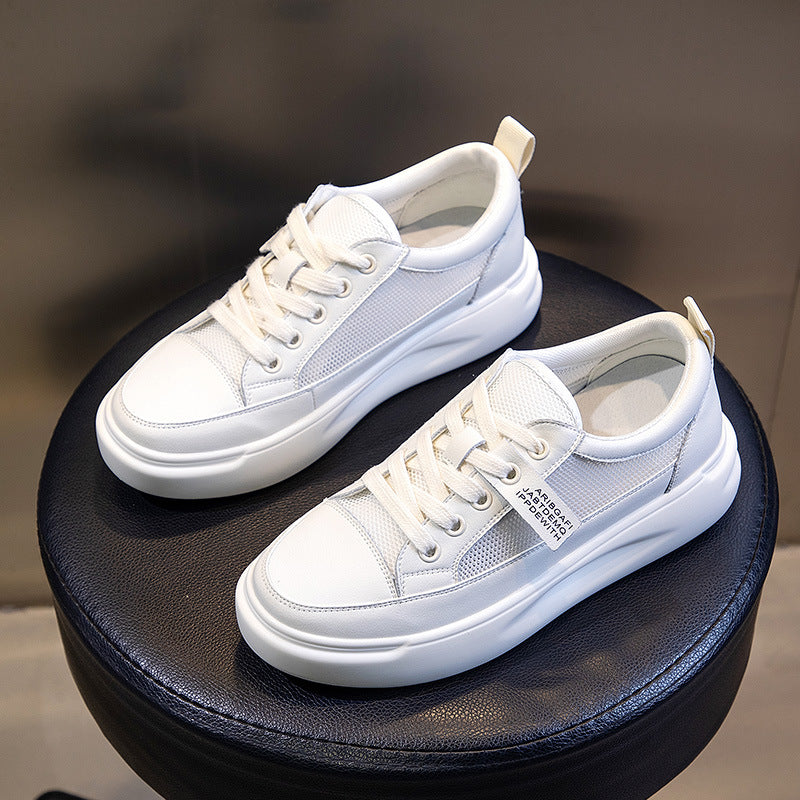 Platform white shoes ladies sports casual shoes