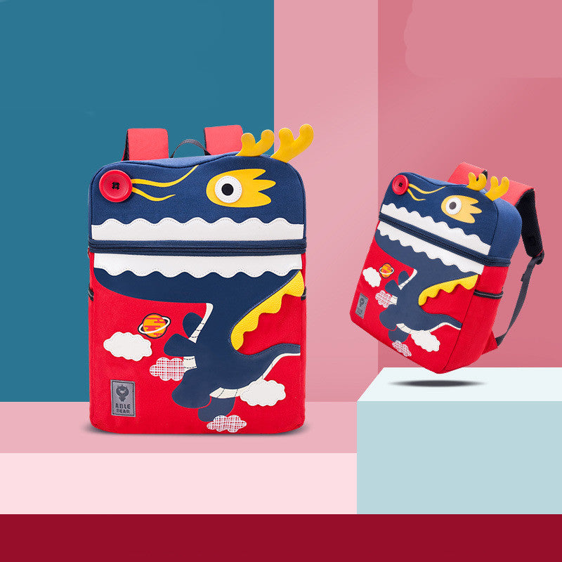 Cute Cartoon Kindergarten 5 Years Old Men And Women With Backpacks