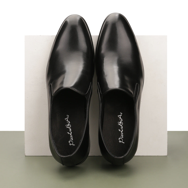 Leather Shoes For Men's Shoes With Hand Painted Leather