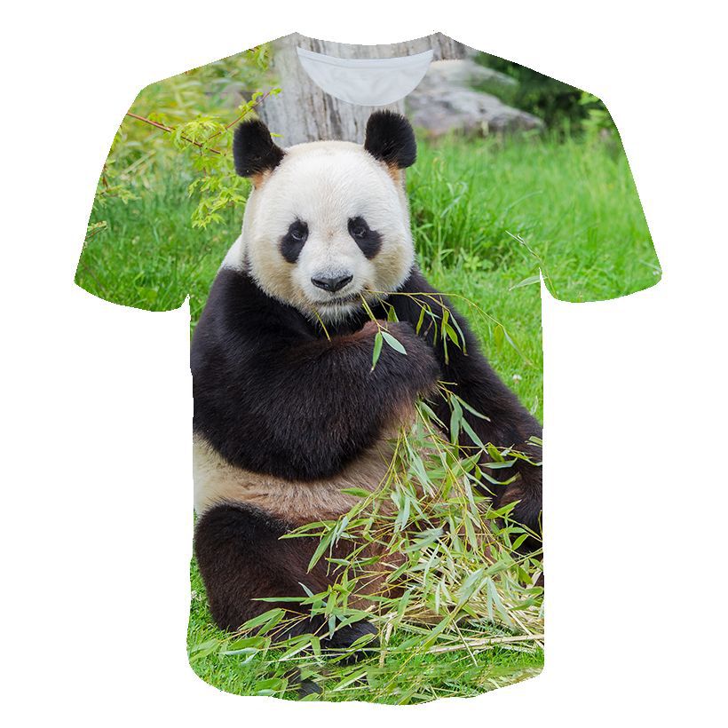 Summer New Children's T-shirt, Animal Panda 3D Digital Printing Casual And Comfortable T-shirt, Abundant Supply