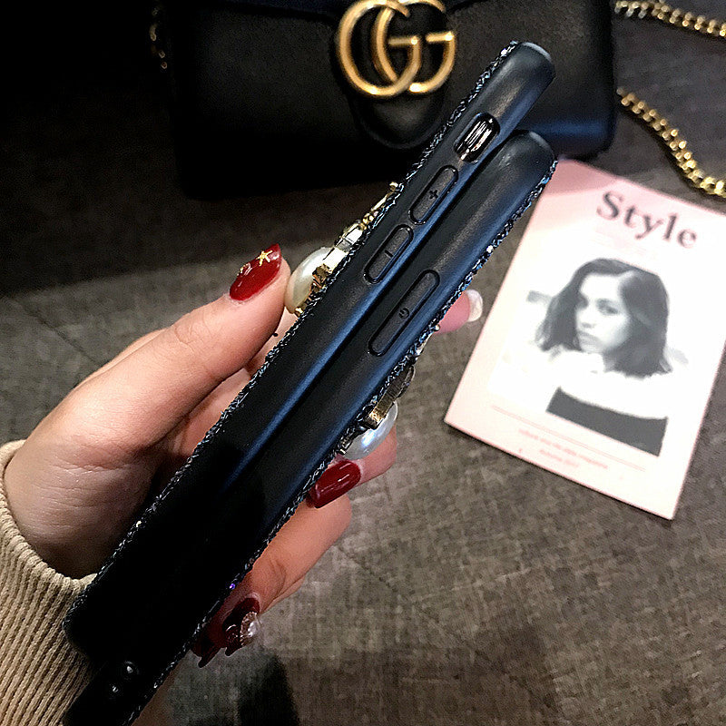 Applicable mobile phone case glitter bee 12 net red