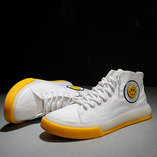 High top canvas shoes