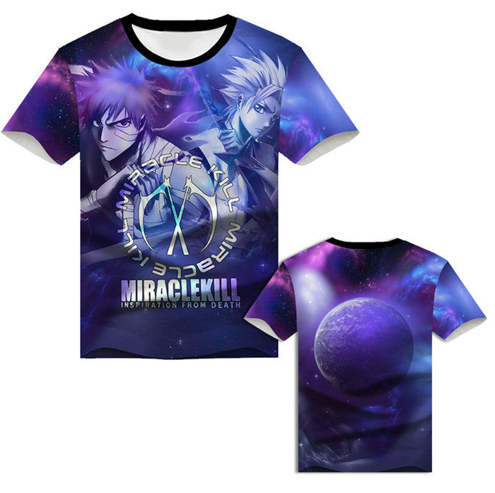 Kurosaki Ichigo Short Sleeve Hooded 3D Clothes Peripheral