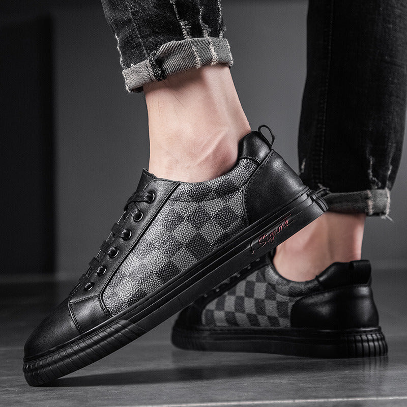 Comfortable Shoes Fashion Trend Casual Shoes Breathable Plaid