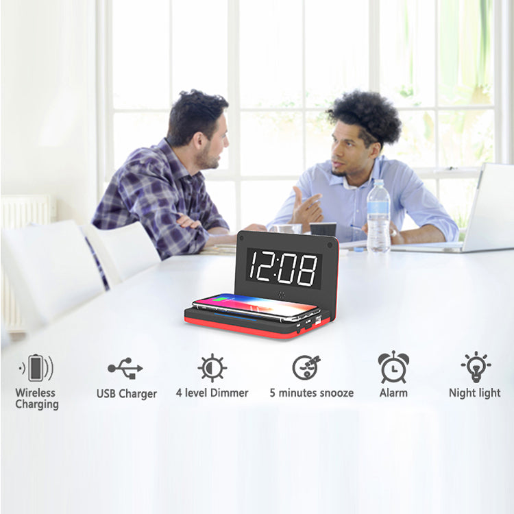 Foldable wireless charging subclock