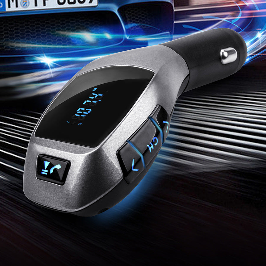 X5 Vehicular Bluetooth MP3 Player Blue Light Button And LED Display