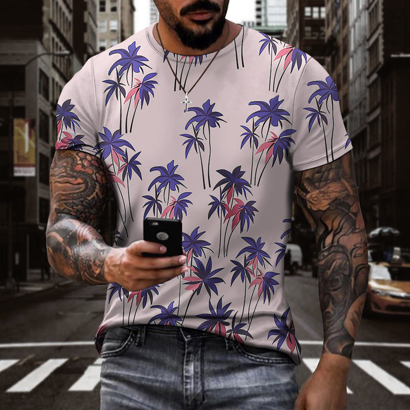 Plant Men And Women 3d T-Shirt Digital Printing Sports Short Sleeves