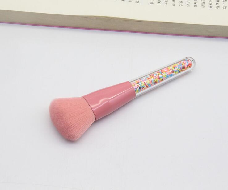 Transparent handle Christmas candy makeup brush