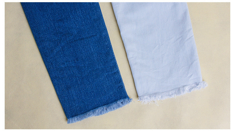 Slim stitching colorblock pencil pants