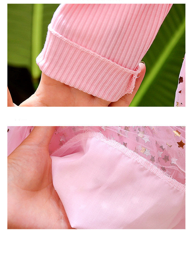 Girls' Jumpsuit Korean Children's Autumn Clothes Western Style Girl Princess Dress