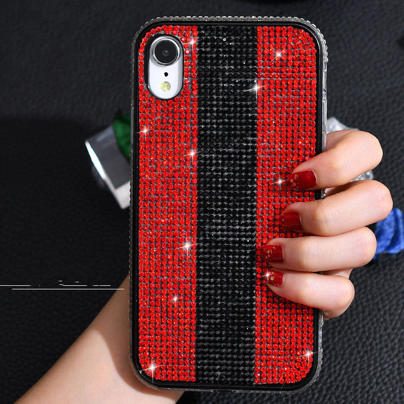 Compatible with Apple , Applicable Diamond-Studded Mobile Phone Case
