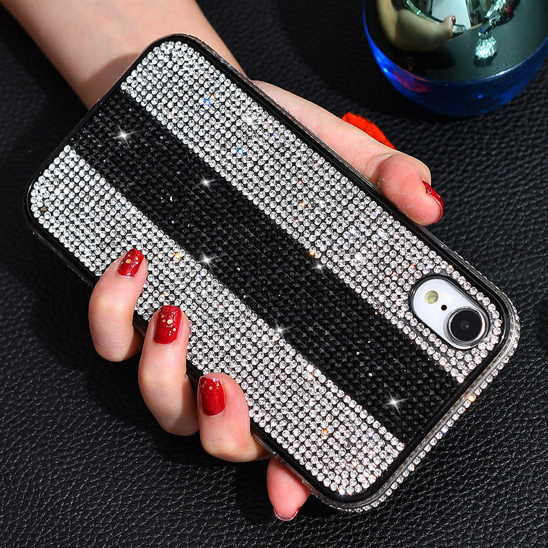 Compatible with Apple , Applicable Diamond-Studded Mobile Phone Case