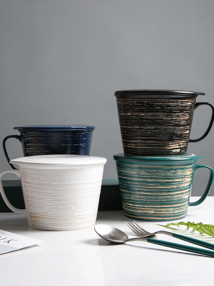 Restaurant Lnstant Noodle Cup Breakfast Cup With Lid