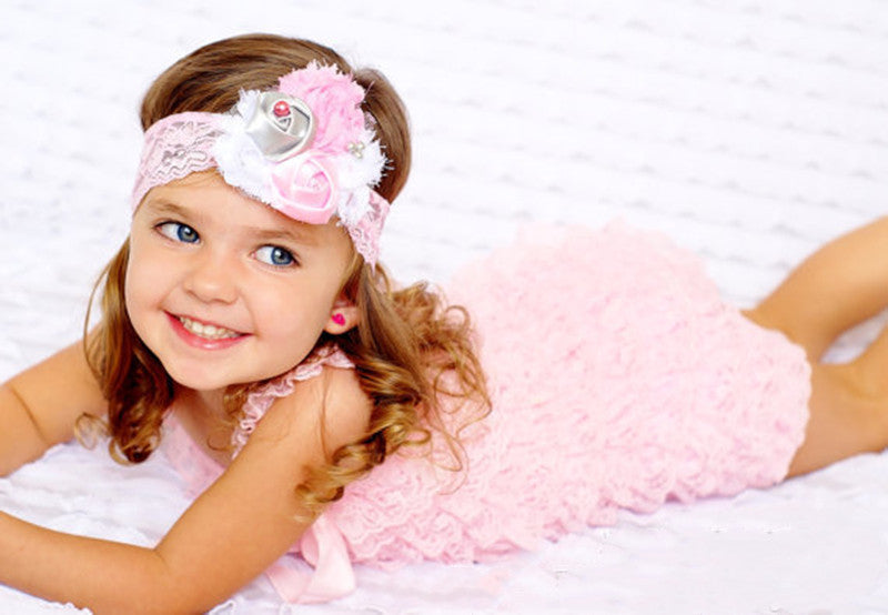 Baby Jumpsuit With Lace Girl-Climbing Jumpsuit