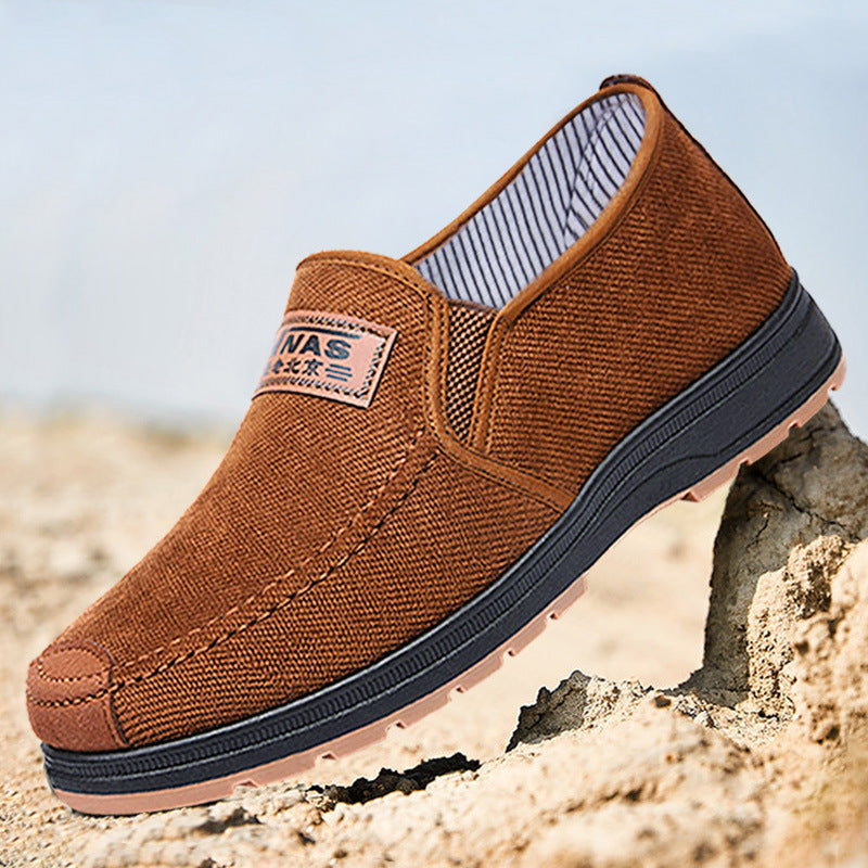 Men's Dad Shoes Casual Soft Sole Old Beijing Cloth Shoes