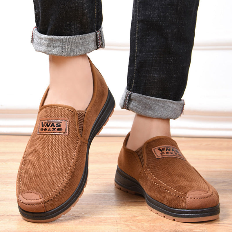 Men's Dad Shoes Casual Soft Sole Old Beijing Cloth Shoes