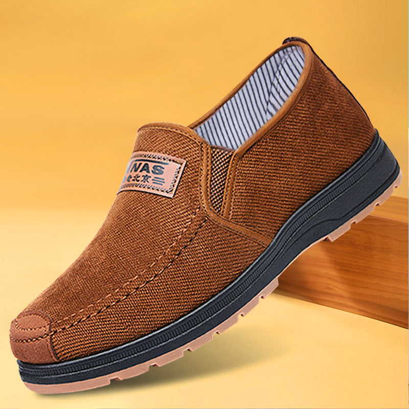 Men's Dad Shoes Casual Soft Sole Old Beijing Cloth Shoes