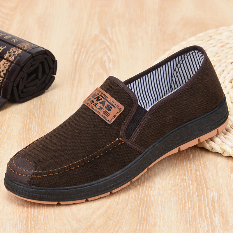 Men's Dad Shoes Casual Soft Sole Old Beijing Cloth Shoes