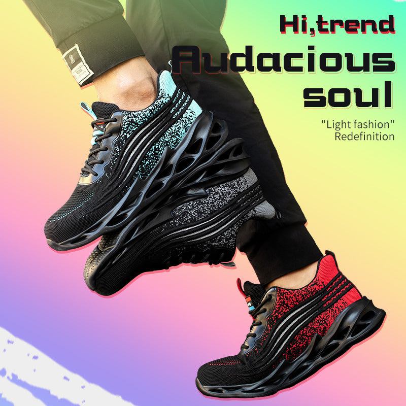 Breathable Flying Woven Safety Shoes