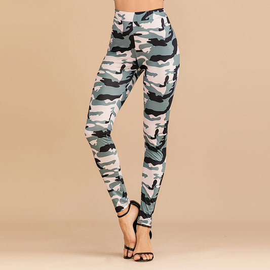 Printed Casual Slim Slim High Waist Pencil Pants