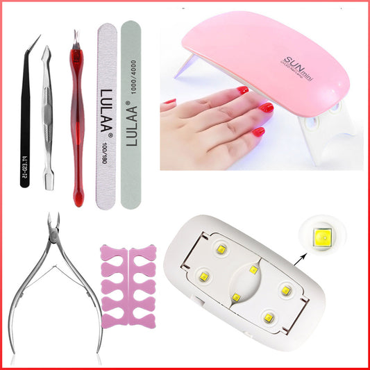 Polishing Strip Phototherapy Lamp Nail Polish Set