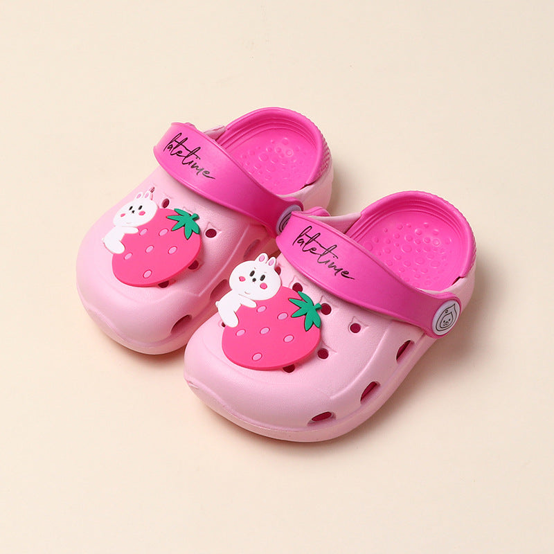 Cute Baby Beach Hole Shoes With Soft Sole