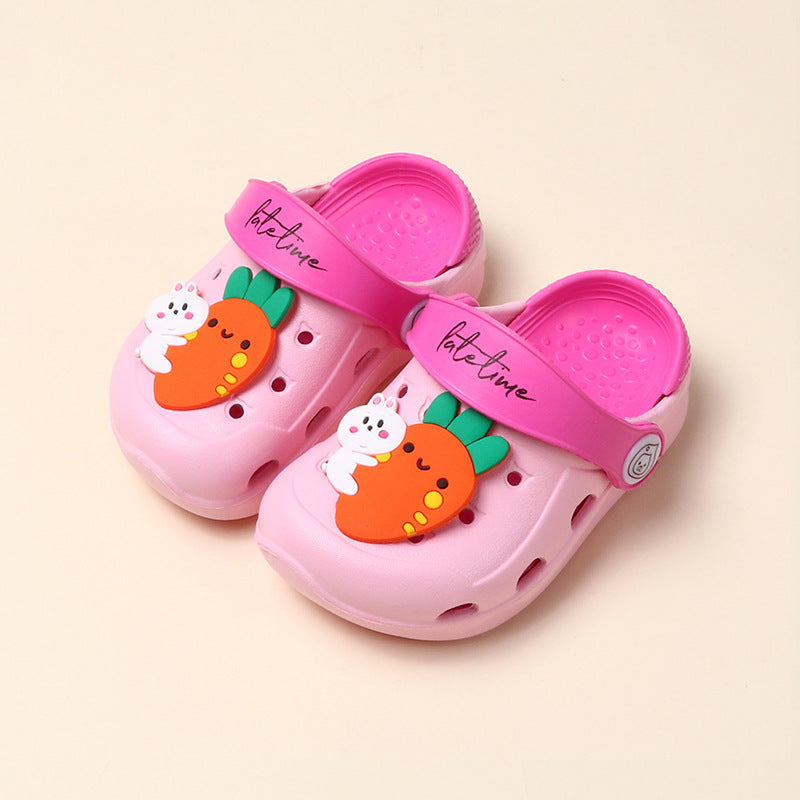 Cute Baby Beach Hole Shoes With Soft Sole