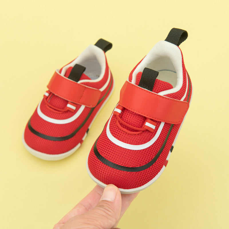 Children's Shoes Autumn Style Mesh Breathable Non-slip Shock Absorption