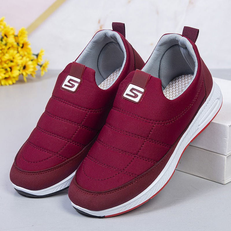 Middle-Aged And Elderly Mother Shoes Flat Non-Slip Elderly Shoes Ladies Casual Single Shoes Old Beijing Cloth Shoes