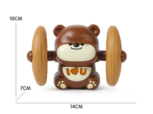 Tumble Monkey Puzzle Sound And Light Electric Tipping Monkey Boys And Girls Baby Crawling Somersault Little Monkey Bear Toy