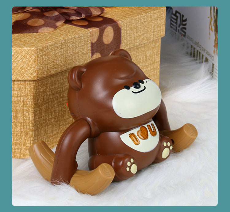 Tumble Monkey Puzzle Sound And Light Electric Tipping Monkey Boys And Girls Baby Crawling Somersault Little Monkey Bear Toy