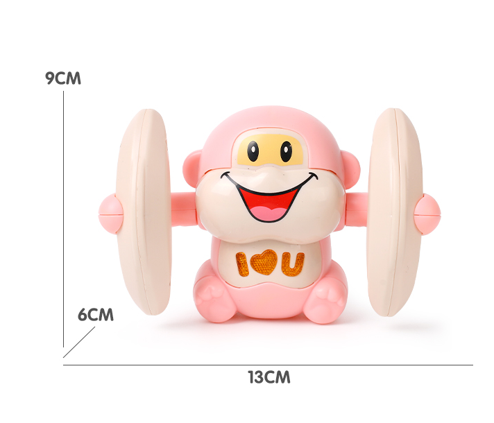 Tumble Monkey Puzzle Sound And Light Electric Tipping Monkey Boys And Girls Baby Crawling Somersault Little Monkey Bear Toy