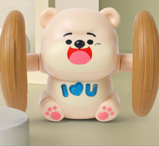 Tumble Monkey Puzzle Sound And Light Electric Tipping Monkey Boys And Girls Baby Crawling Somersault Little Monkey Bear Toy