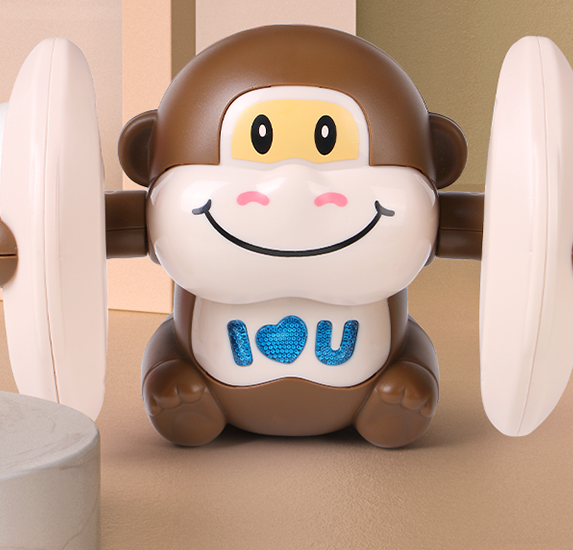 Tumble Monkey Puzzle Sound And Light Electric Tipping Monkey Boys And Girls Baby Crawling Somersault Little Monkey Bear Toy