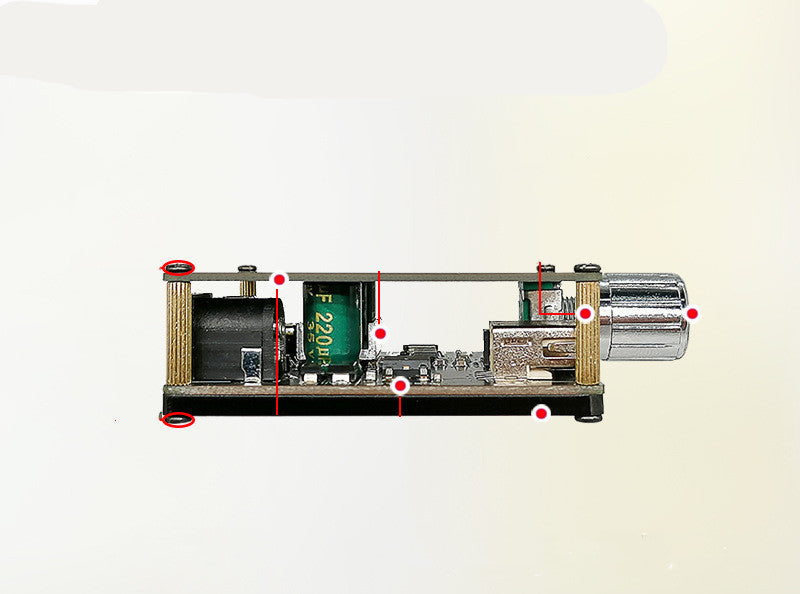 Stepless Dual-Channel Digital Power Amplifier Board With Memory Tuning With One Button Press To Start And Stop
