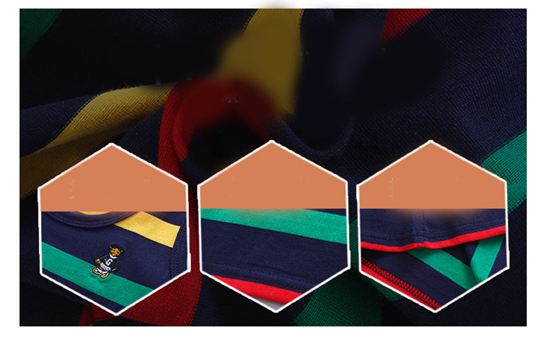 Summer Boys' Vests, Cotton Children's Vests, Big Children's Summer Striped Baby Vests, Stretch Cotton