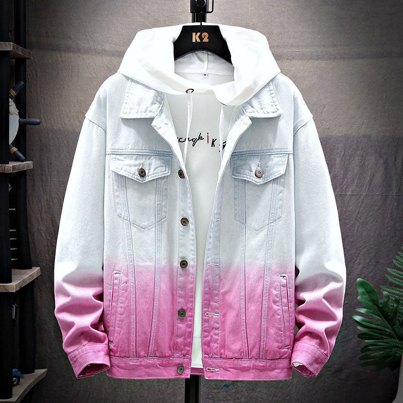 Gradient Couples Wear Plus Fleece Jacket Thicken The Clothes