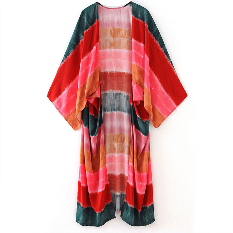 Spring Summer New Beach Sunscreen Shirt Plus Long Loose Cotton Cardigan Jacket