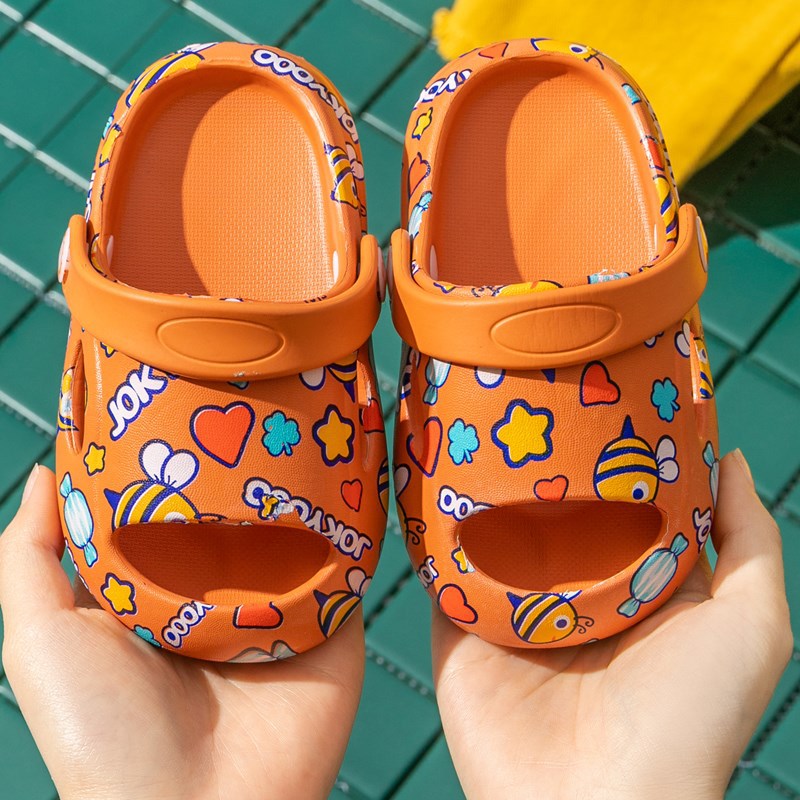 Love Cartoon Bee Boys And Girls Children'S Sandals And Slippers Children'S Slippers
