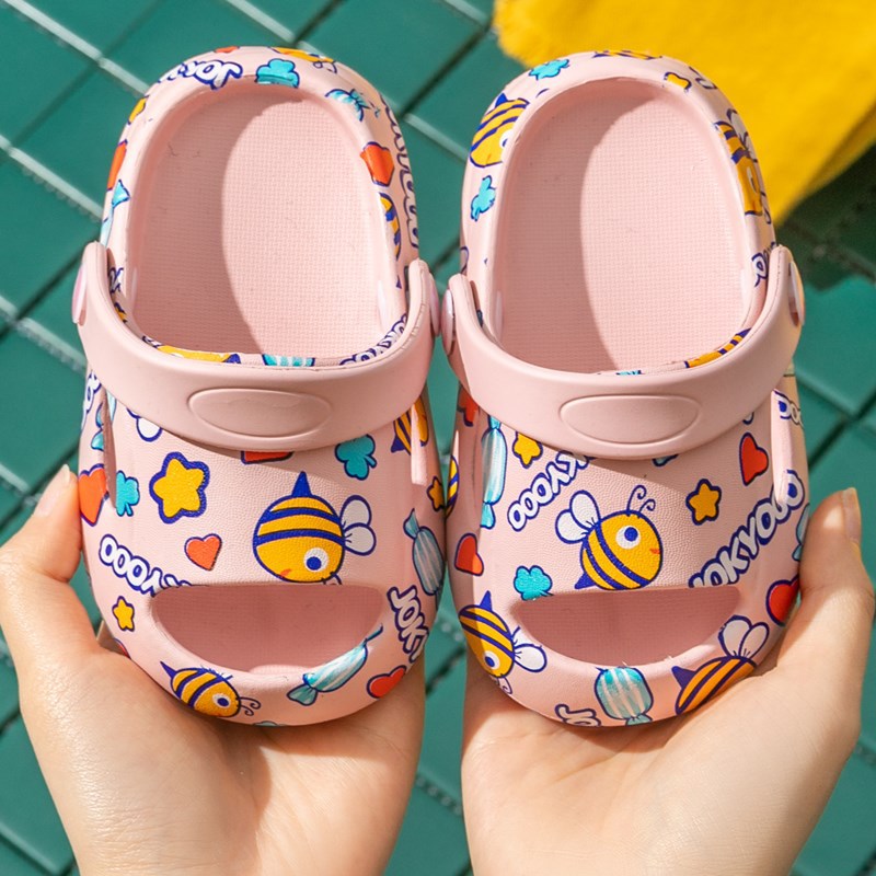 Love Cartoon Bee Boys And Girls Children'S Sandals And Slippers Children'S Slippers