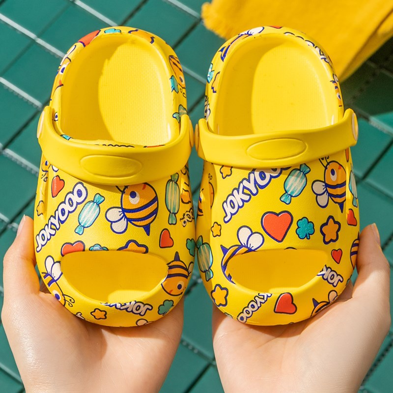 Love Cartoon Bee Boys And Girls Children'S Sandals And Slippers Children'S Slippers
