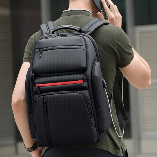 Men'S Multi-Functional Large-Capacity Backpack, Business Trip And Travel Backpack, Fashion Trendy Cool School Bag, Computer Bag 17 Inch