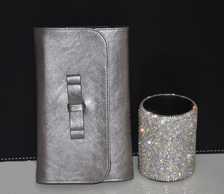 High Grade Diamond Inlaid Makeup Brush Set