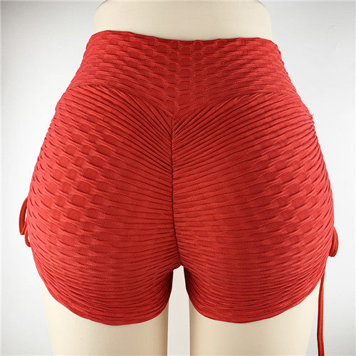 Jacquard Yoga Pants Hip Shorts Bandage Yoga Pants Bubble Pants https://luxurioutlet.com