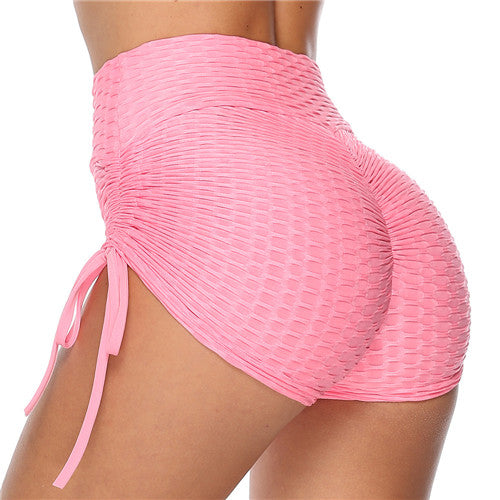 Jacquard Yoga Pants Hip Shorts Bandage Yoga Pants Bubble Pants https://luxurioutlet.com