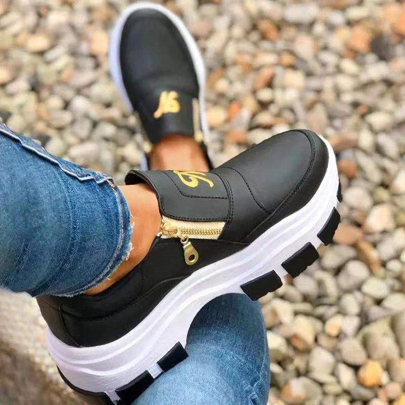 Women'S Casual Shoes With Side Zipper