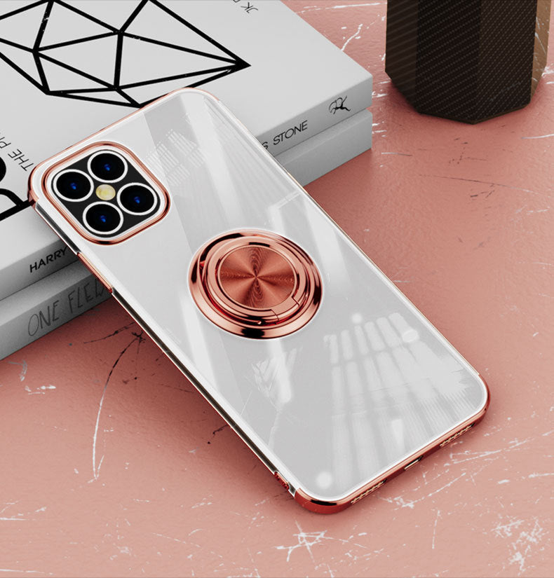 Electroplating Protective Cover Magnetic Car Holder Ring